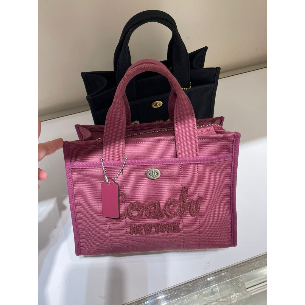Tas Coach Cargo 26 Tote Bag Pink Crossbody AUTHENTIC