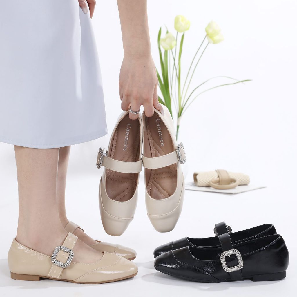 *Canmore*Sepatu Flat Balet Wanita Inaza Import Best seller