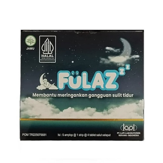 Fulaz Strip 4 Tablet - Suplemen Mengatasi Gangguan Tidur - Obat Sulit Tidur - Obat Insomnia