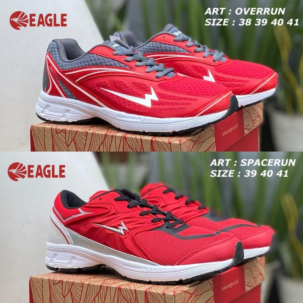 EAGLE SEPATU RUNNING PRIA WANITA SEPATU OLAHRAGA BADMINTON VOLI