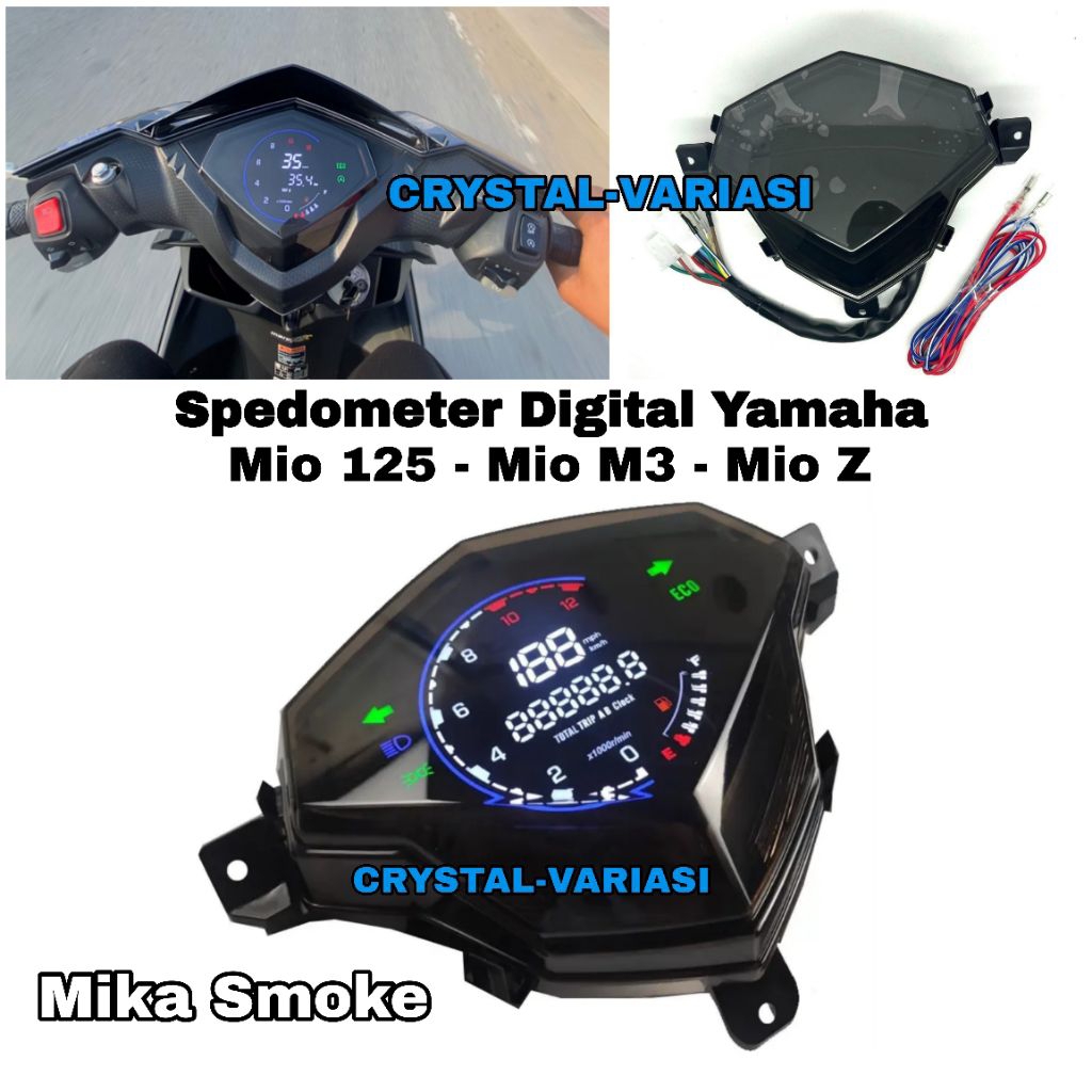Spedometer Led Digital PNP Yamaha Motor Mio 125 Mio M3 Mio Z Mio i125/Speedometer Motor Mio M3 Mio Z