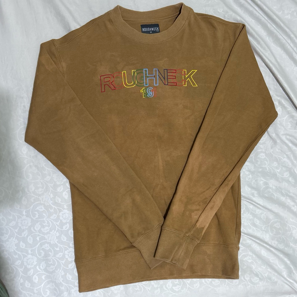 Preloved Roughneck Sweatshirt Crewneck Brown