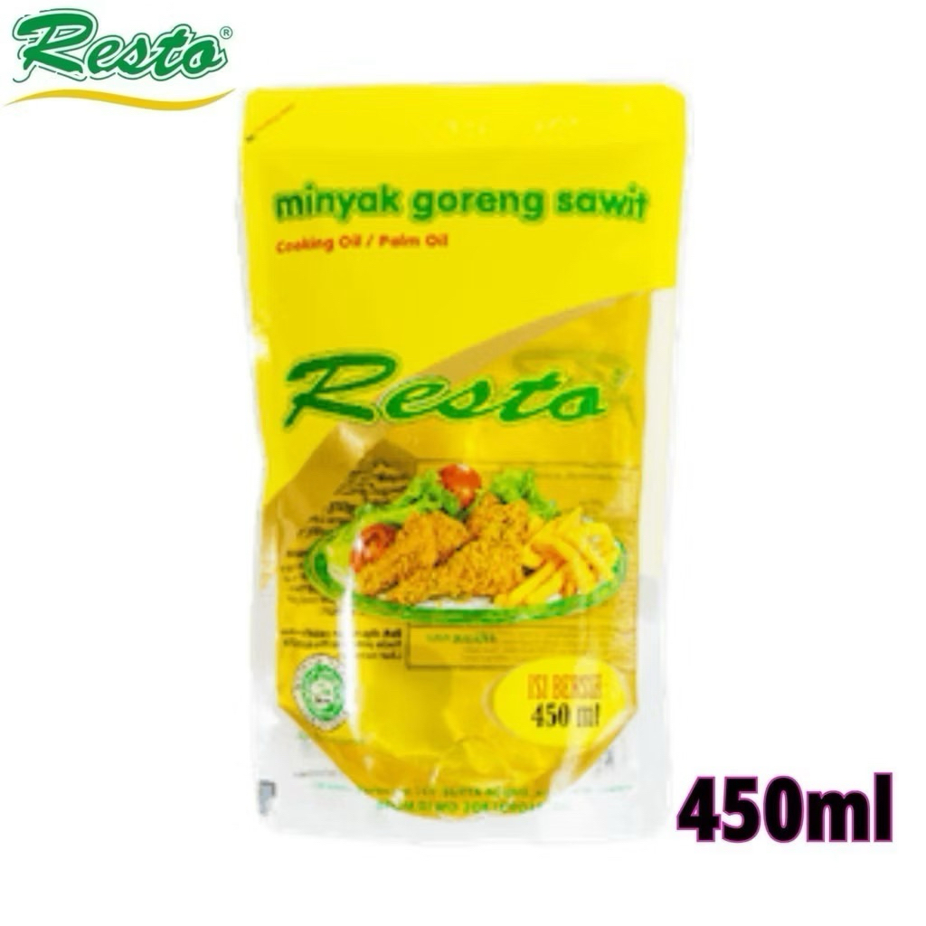 

Minyak goreng sawit Resto paket hemat isi 12pcs isi bersih 450ml x 12 cooking oil /palm oil