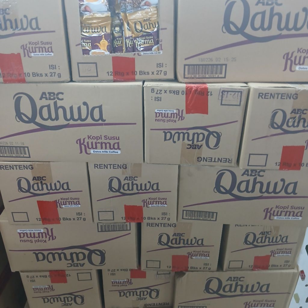

Kopi Susu Kurma ABC Qahwa 1 Dus | 12 Renteng * 10 Sachet