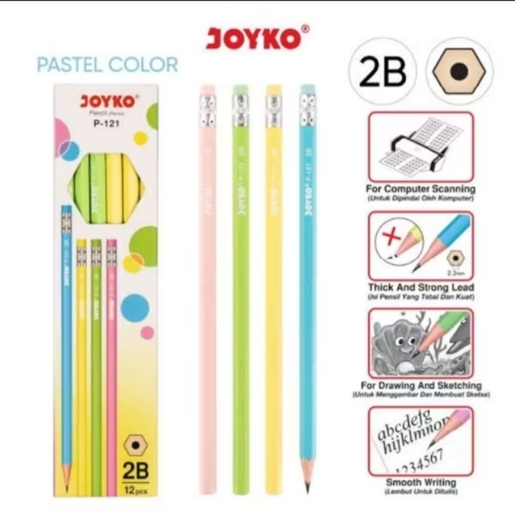 

Pensil joyko 2B