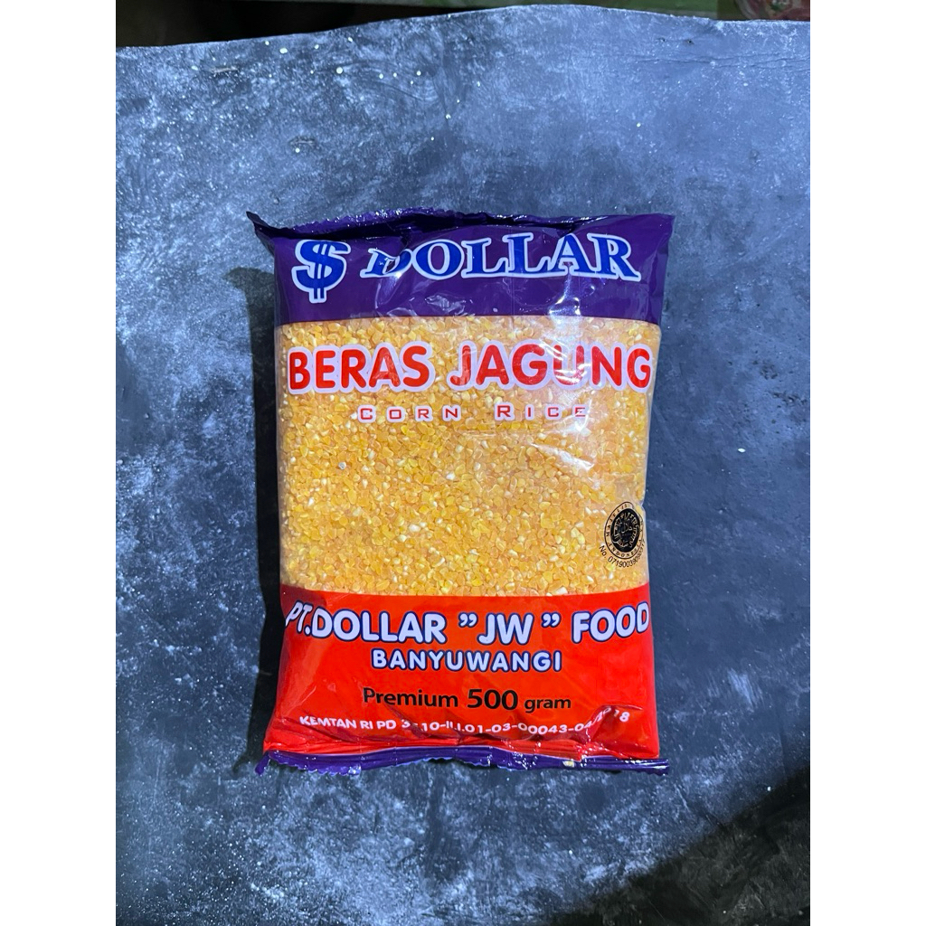 

beras jagung dollar 500 gr