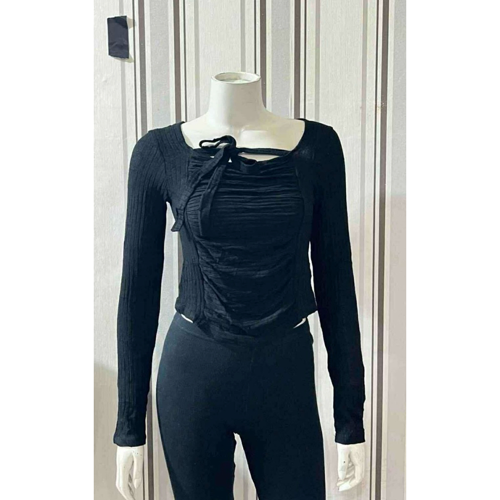 baju lengan panjang | crop | rajut