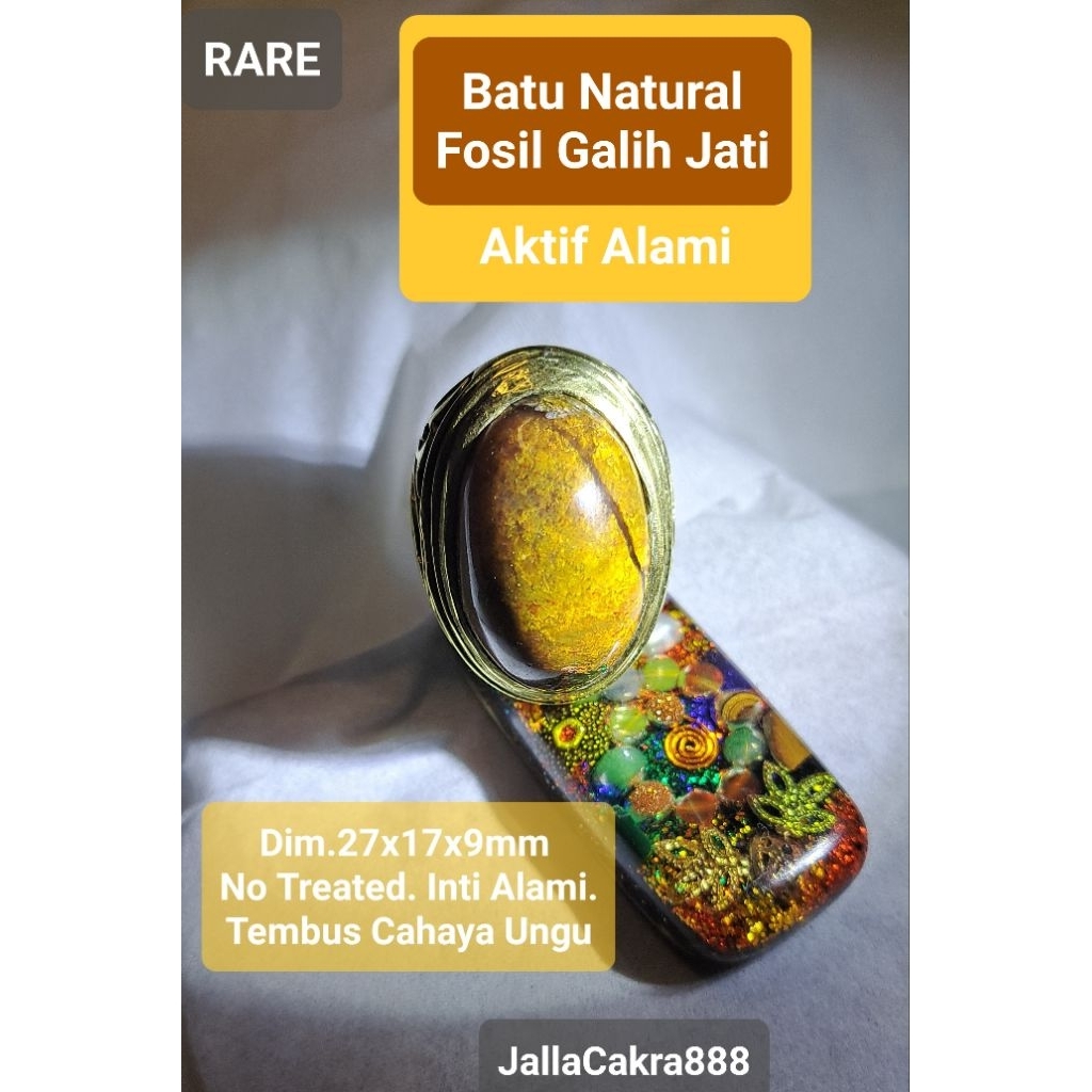 Natural FosilGalih Kayu Jati Aktif Alami Batu Pmikat Alami Crystal Alami Alam Untuk Cincin Pria