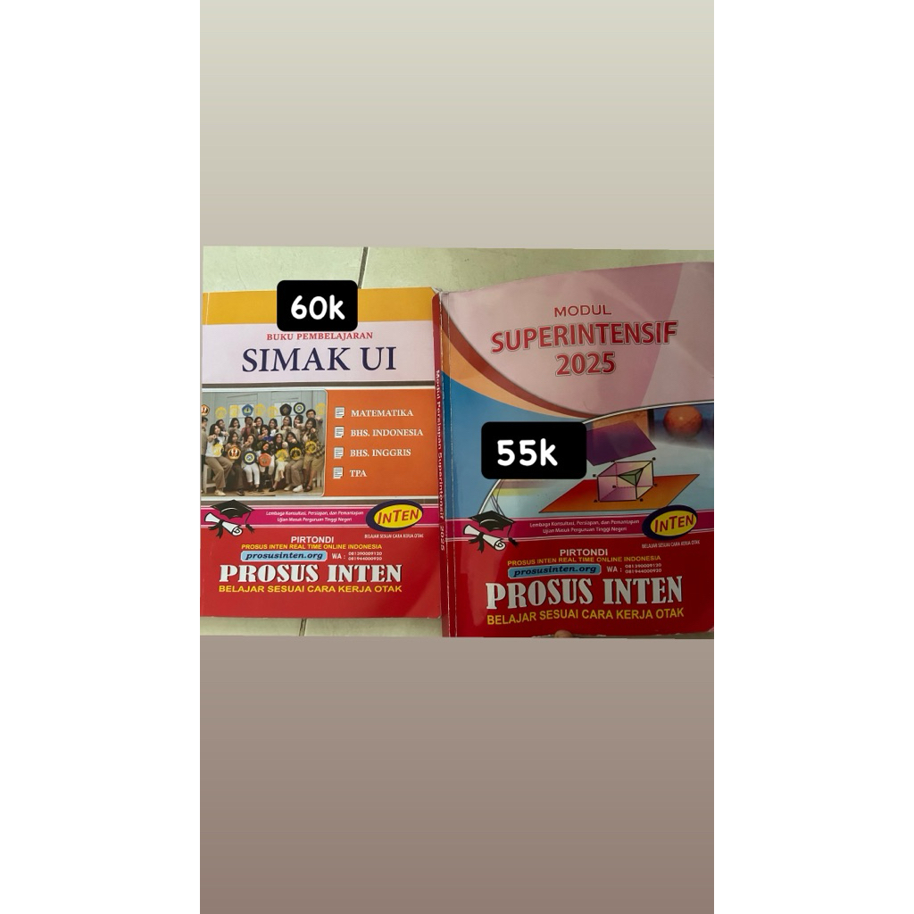 

preloved buku Inten 2025