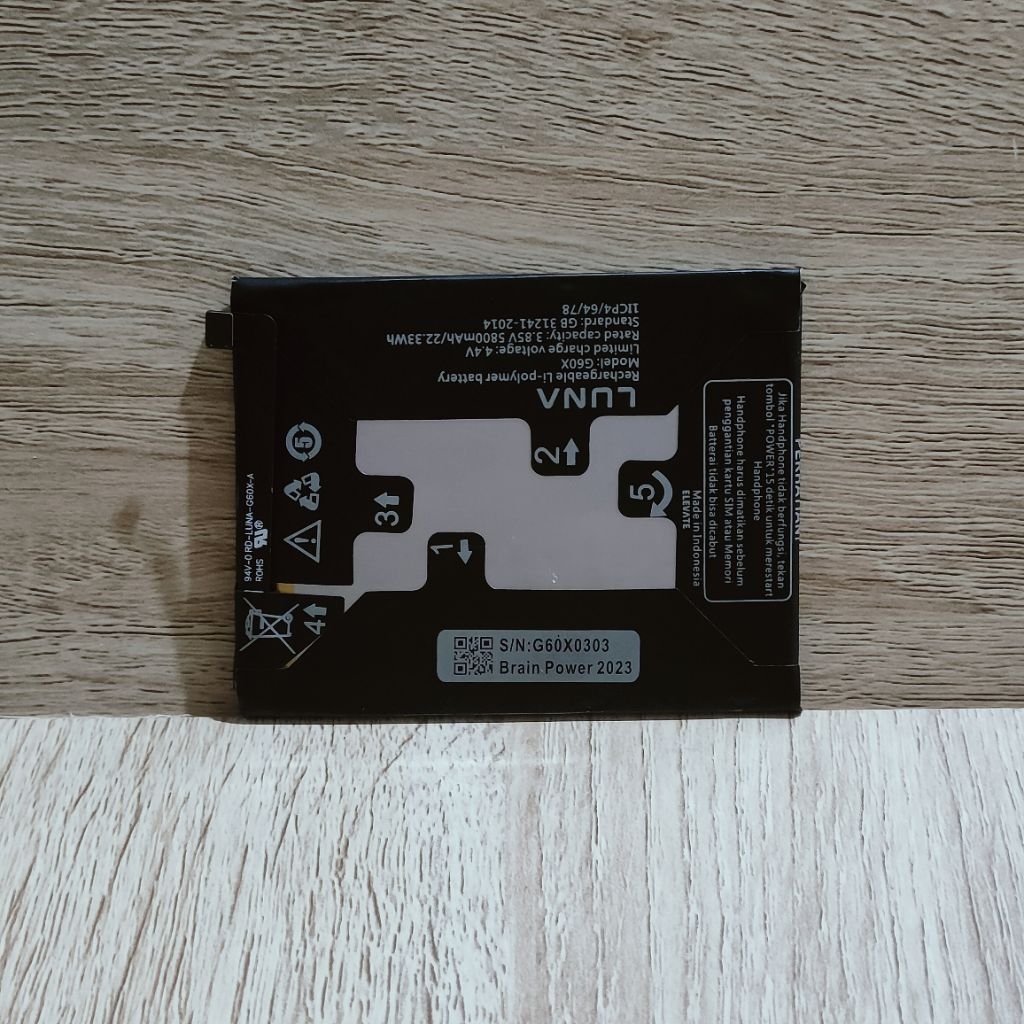 Baterai Batre for Luna G60X / LUNA G-60X Battery Batrai Hp