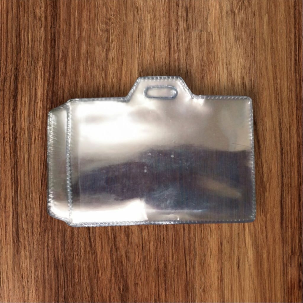 

Plastik id card uk.6x9+1cm lidah penutup 1pack isi 100pcs