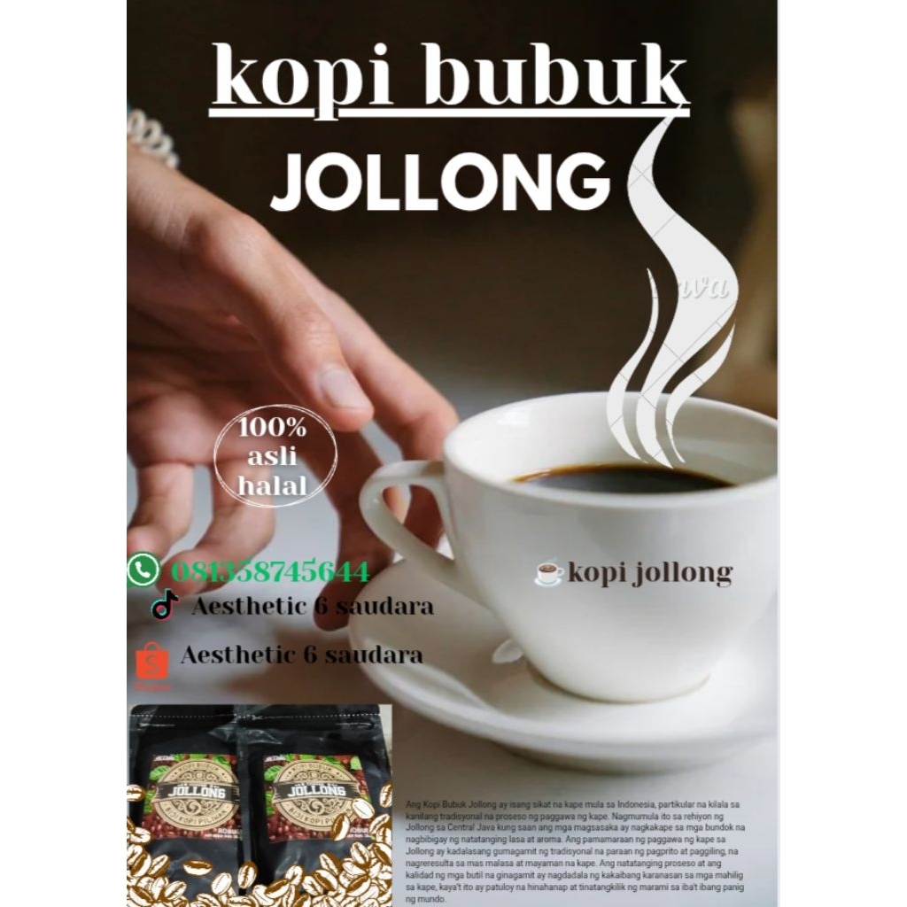

☕ Kopi Bubuk JOLLONG – Robusta Asli dari Biji Pilihan ☕