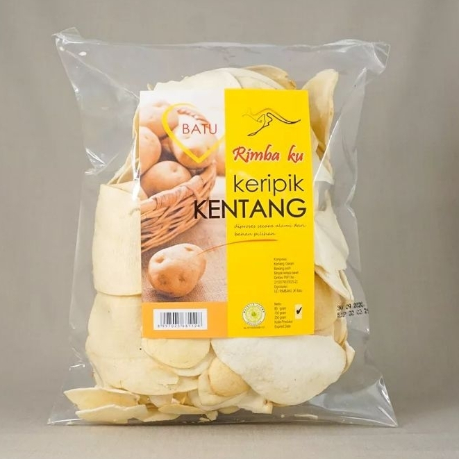 

Keripik Kentang Rimbaku Besar khas Kota Batu Enak Gurih