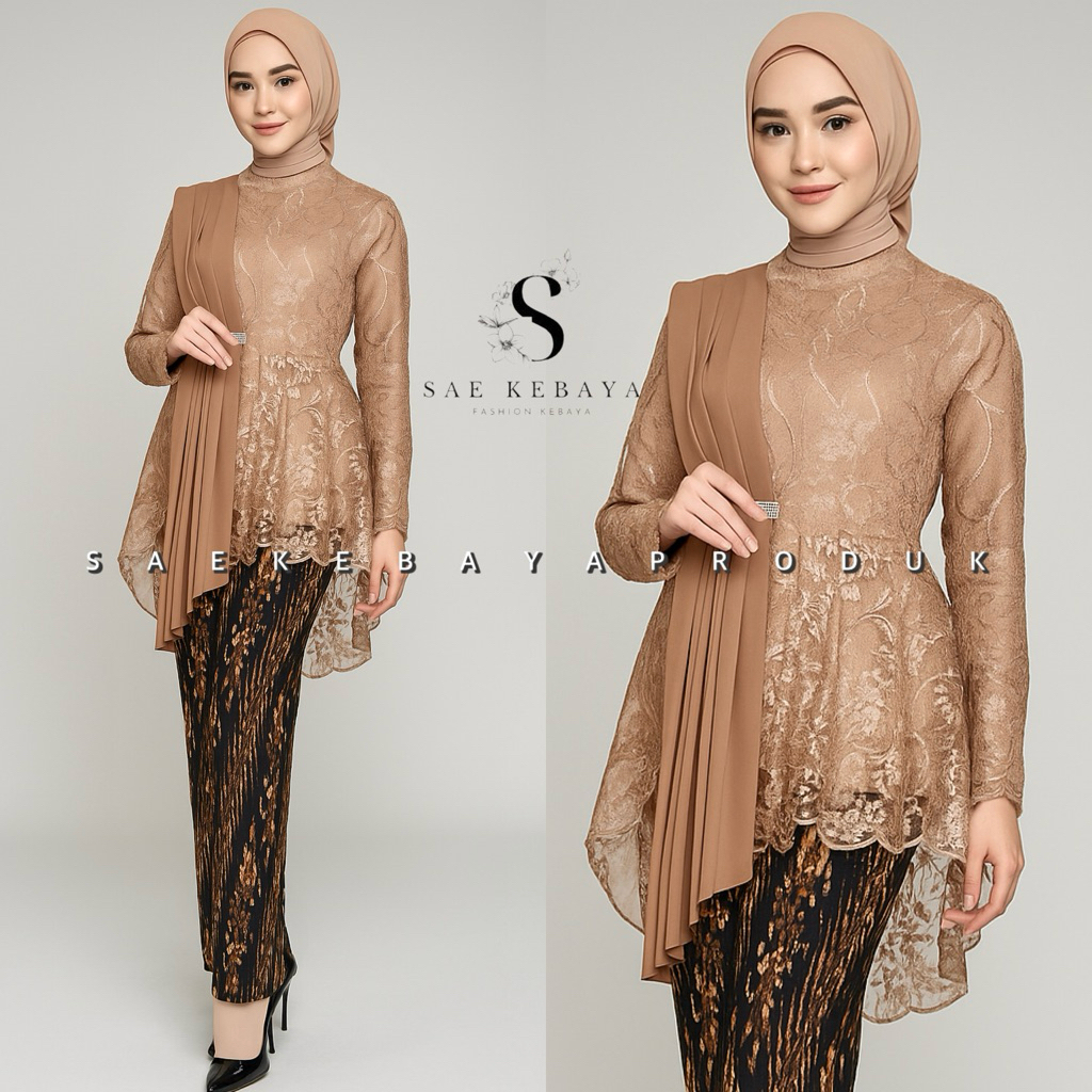 Set Kebaya Wisuda Modern - Set Kebaya Modern - Kebaya Couple - Kebaya Pesta Modern - Baju Kebaya Mod