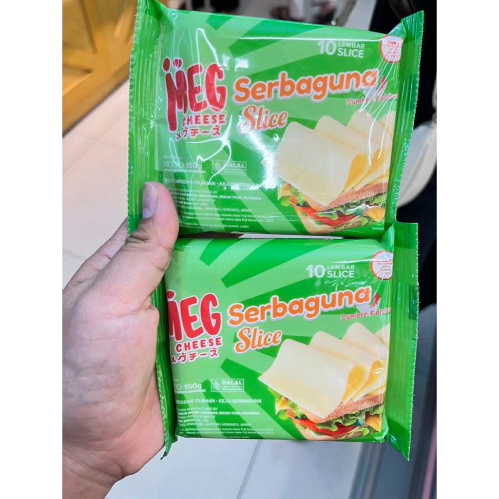 

Ready PROMO cheese MEG Serbaguna slice isi 10 pcs Keju MEG Serbaguna isi 10 slice