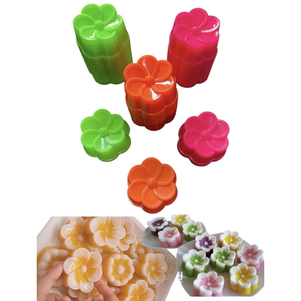 cetakan kue putu ayu berbentuk bunga Jasmine