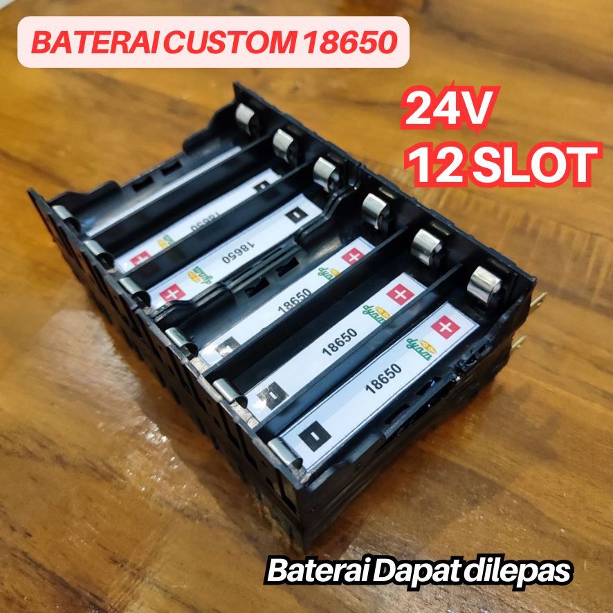 HOLDER BATERAI 18650 6S2P 24V
