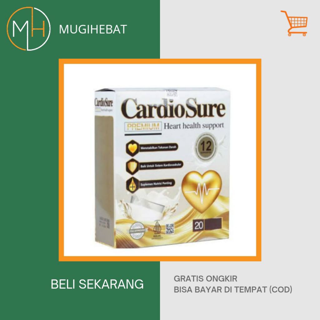 

CARDIOSURE PREMIUM MILK SUSU ASLI OBAT HIPERTENSI JANTUNG KORONER STRUK KOLESTROL ASAM URAT