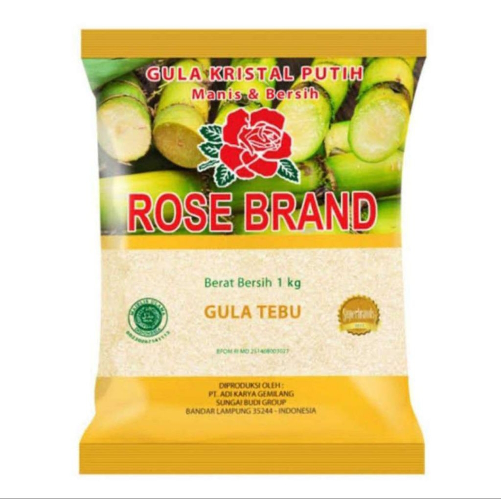 

10 kg dan 20 kg Gula Rosebrand Kemasan 1 kg (random)