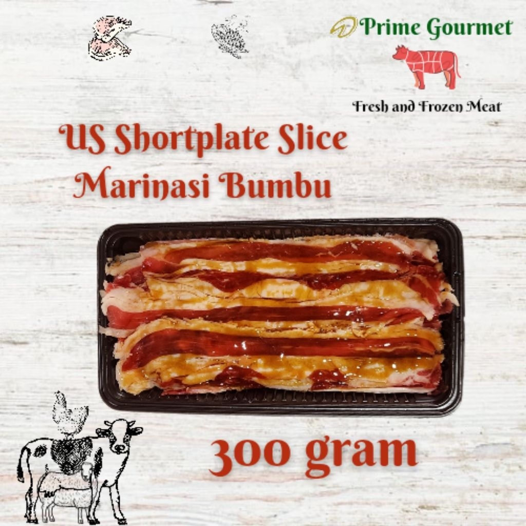 

Beef Slice US Shortplate Slice Bumbu Marinasi