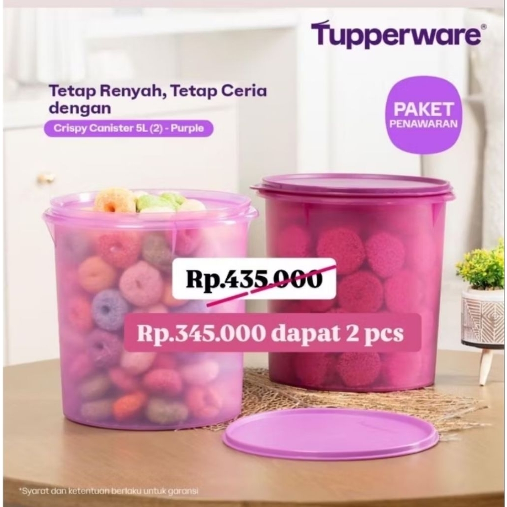 CRISPY CANISTER TUPPERWARE 5L
