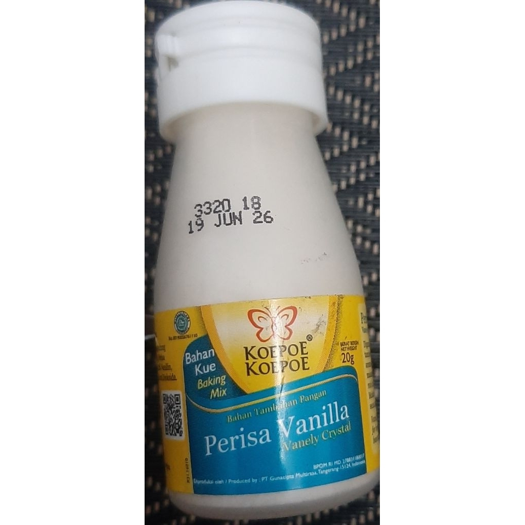 

Perasa Makanan Vanilla, Koepoe koepoe, 20gr