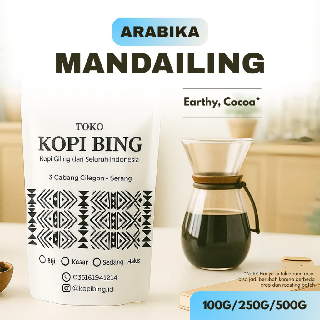 

Arabika Mandailing. Kopi Bing Arabika 250gr