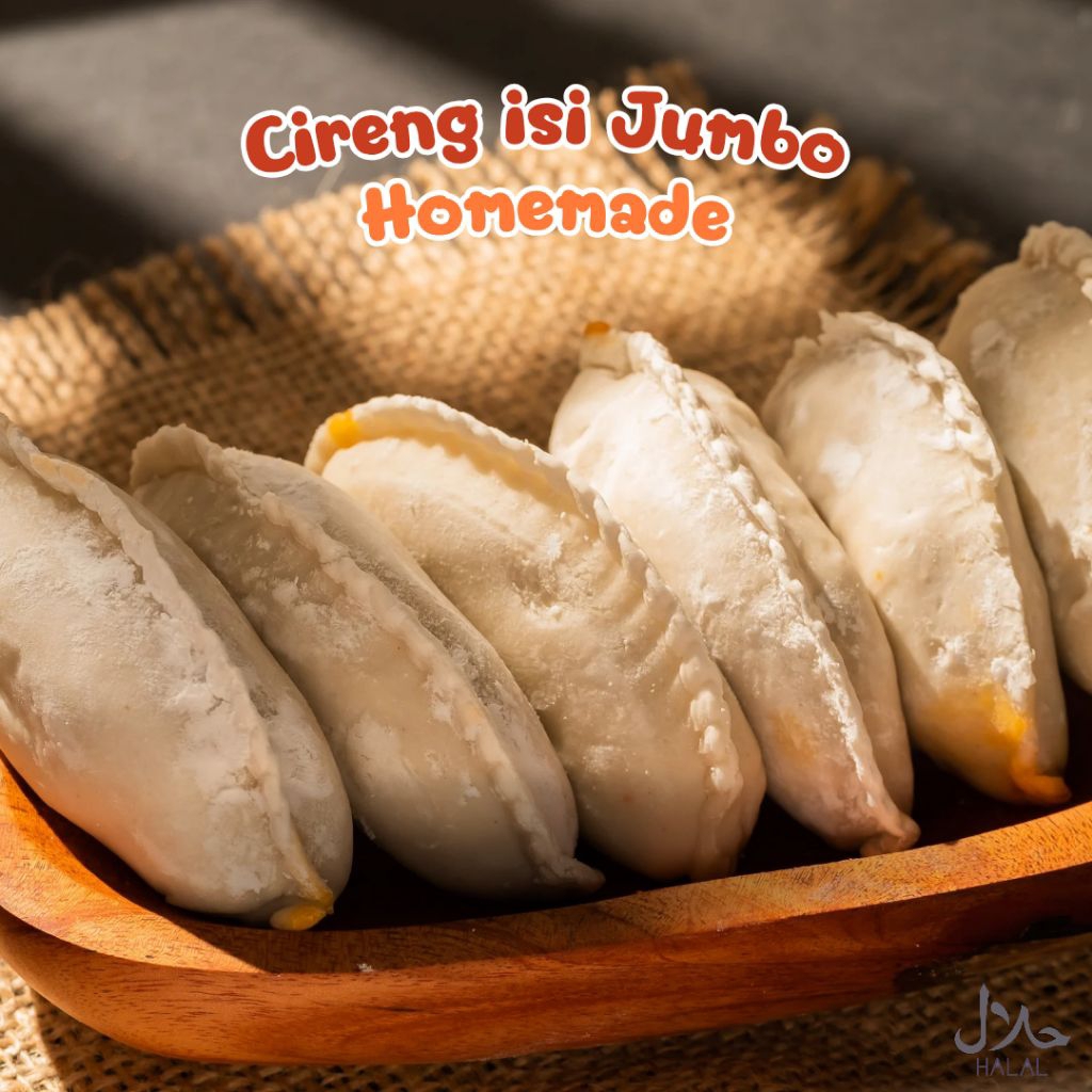 

CIRENG JUMBO ISI AYAM SUWIR PEDAS / CIRENG ISI BAKSO MIX SOSIS / CIRENG ISI KEJU / CIRENG JUMBO FROZEN