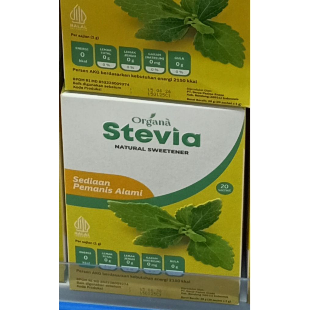 

Organa Pemanis Alami Natural Sweetener Box 20 Sachets