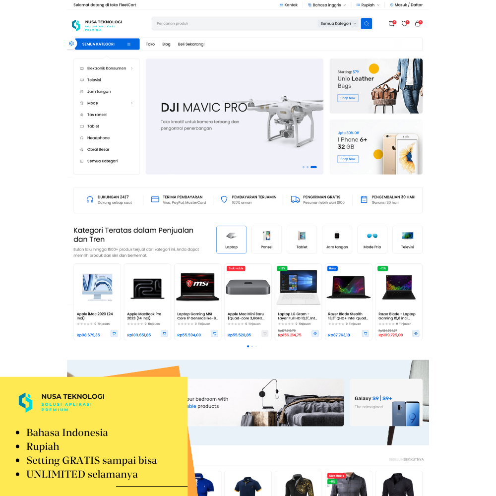 Source Website Ecommerce Toko Online Siap Pakai Laravel