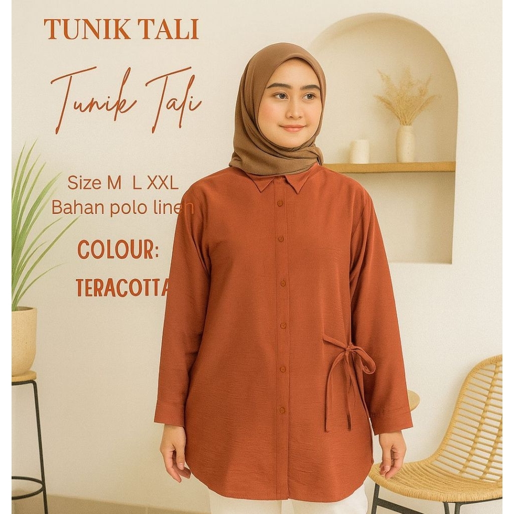 TUNIK TALI POLO LINEN BY 3POINT 3 POINT
