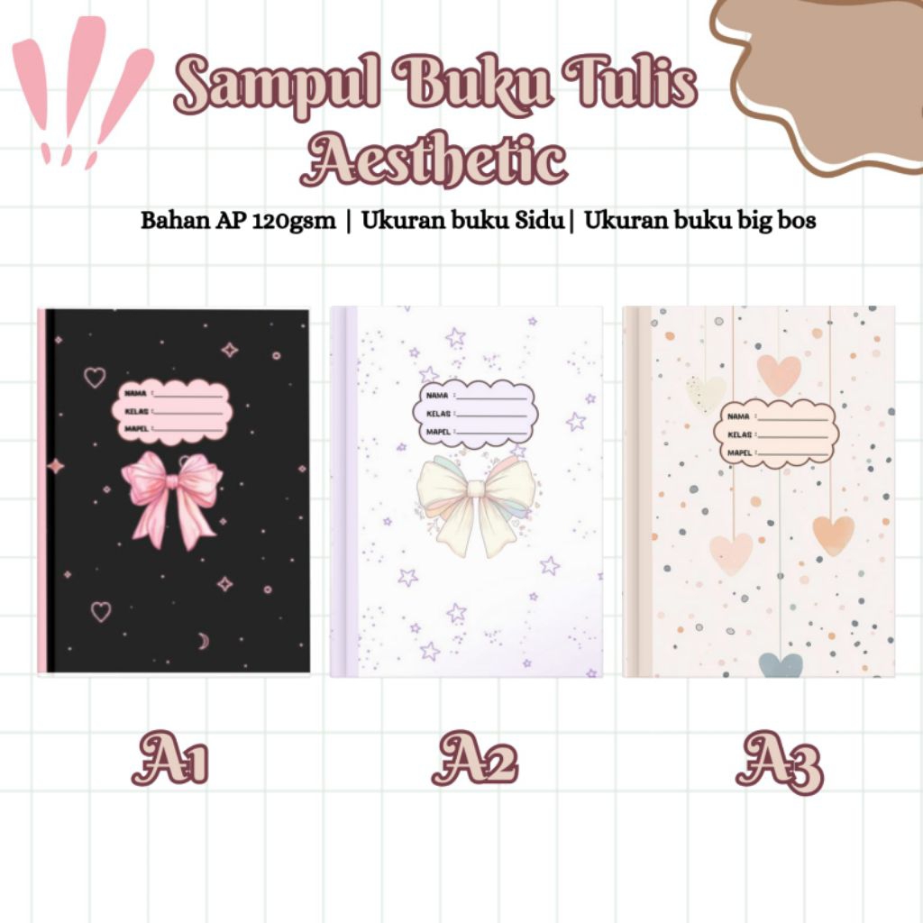

sampul buku aesthetic/sampul buku pelajaran/sampul buku