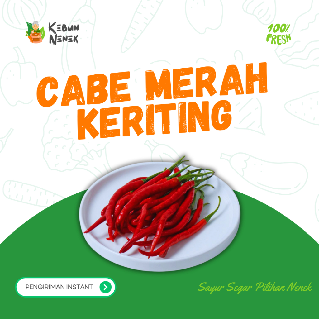 

Cabai Merah Keriting Fresh | PENGIRIMAN INSTANT | Cabe