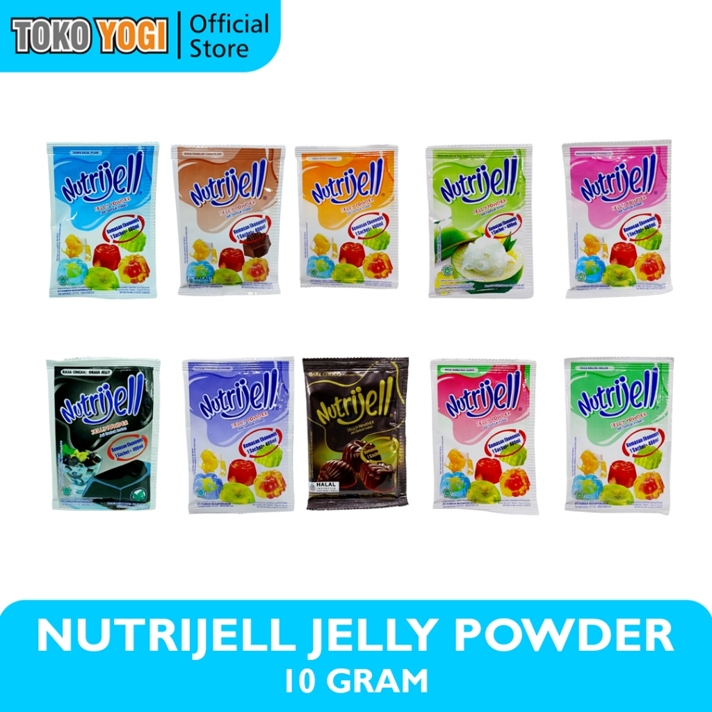 

NUTRIJELL JELLY POWDER VARIAN RASA 10g || SERBUK JELLY