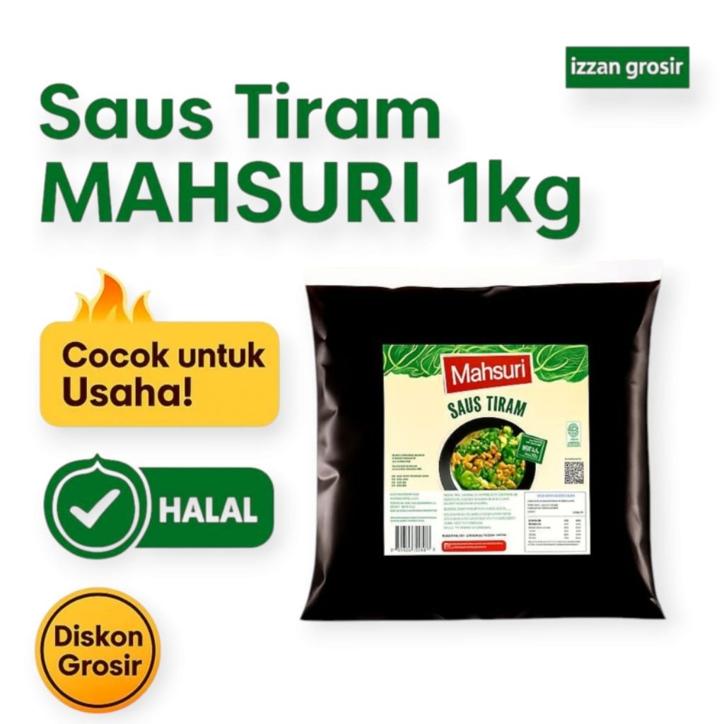 

Saus Tiram Mahsuri 1kg | HALAL | Cocok Untuk Usaha | Harga Grosir Exp fress 26 juni 2026 Saus Tiram super enak promo!!
