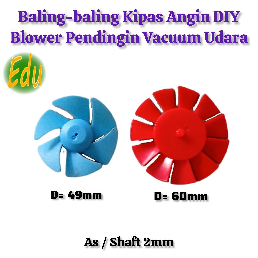 Baling-baling Kipas Angin Mini Blower Fan Pendingin Vakum Udara Mainan DIY Dinamo Motor DC