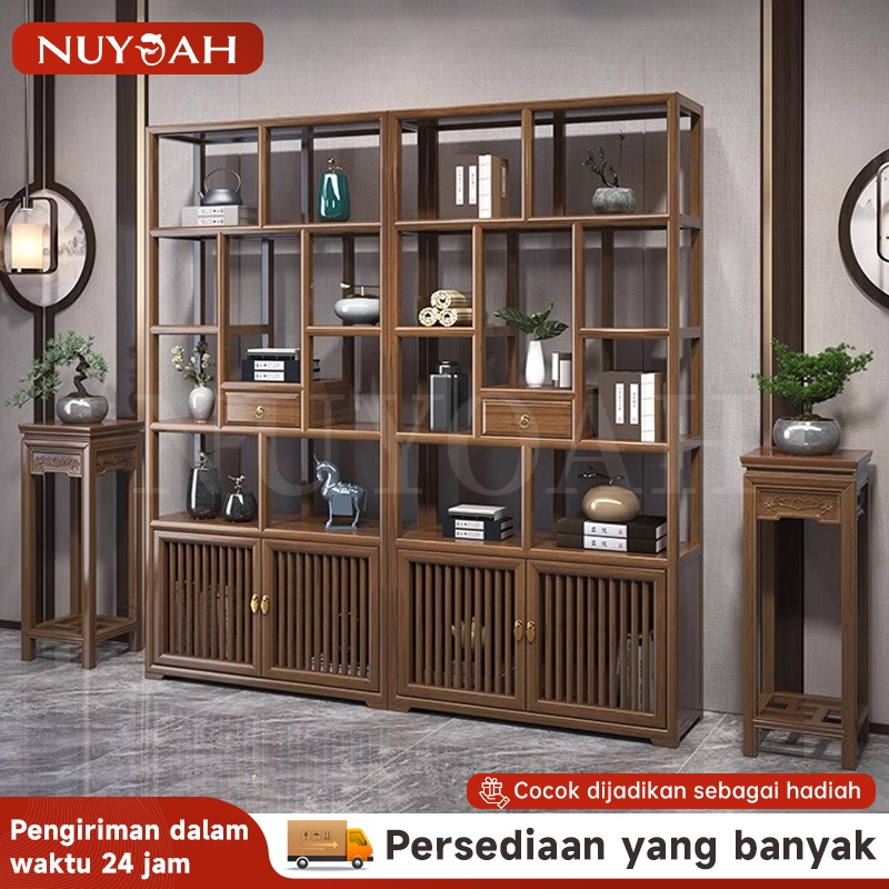 Rak penyimpanan/rak penyimpanan kantor/Lemari pajangan/Lemari pajangan kayu solid/Rak penyimpanan mo