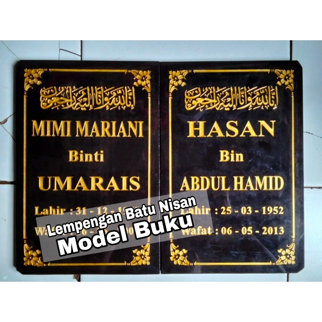 Batu Nisan Model Buku