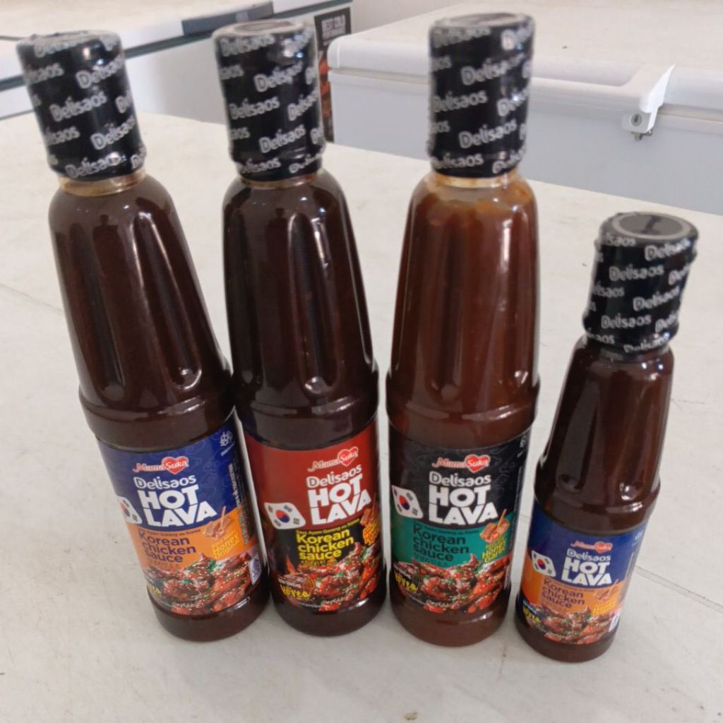 

Mamasuka Delisaos Hot Lava Korean Chicken Sauce 320 gr Saus Ayam Goreng ala Korea