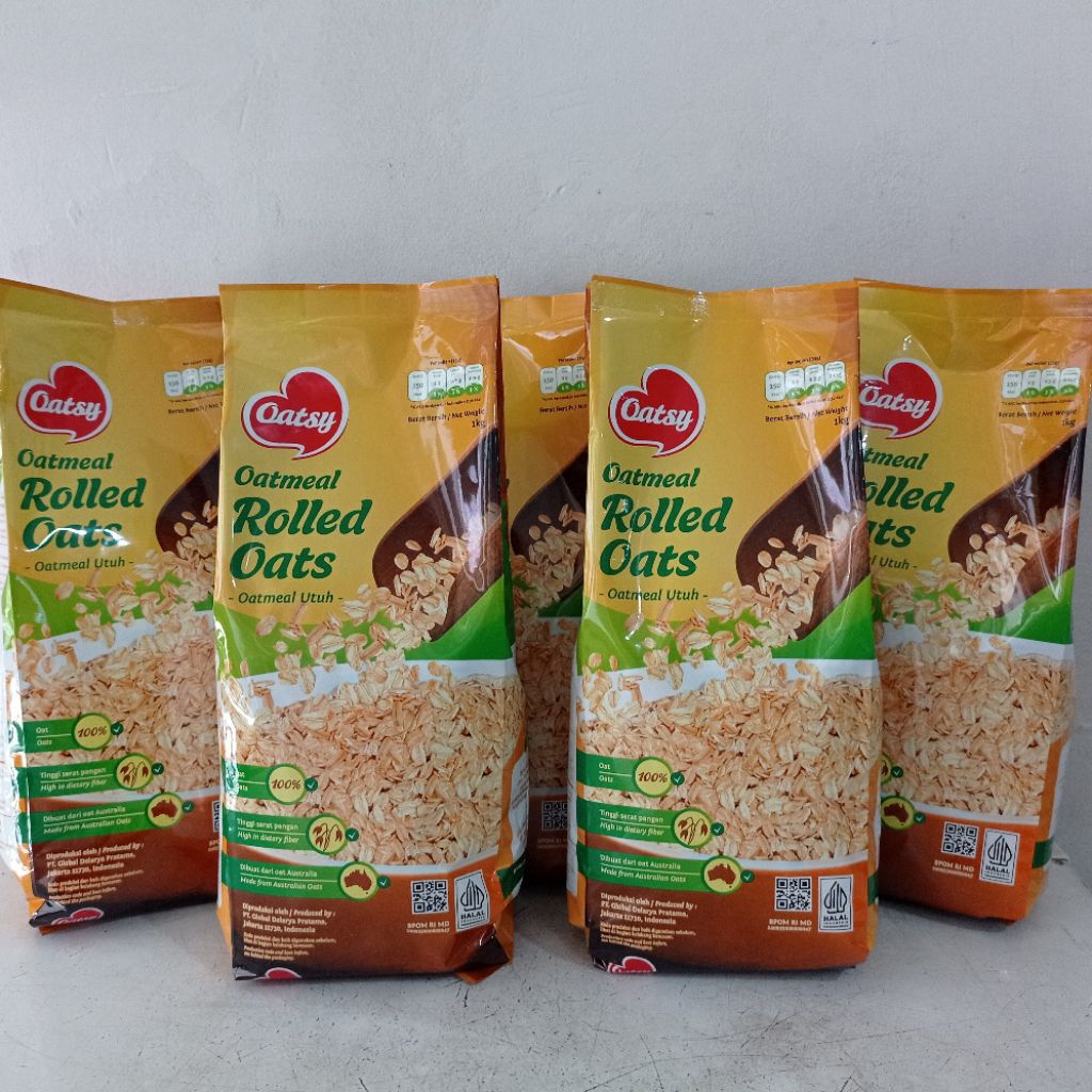 

Oatsy oatmeal rolled oat 1 kg | oatsy rolled oat | rolled oat | oatmeal utuh
