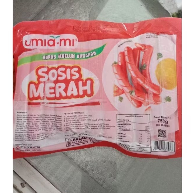

UMIA MI SOSIS MERAH ISI 30 750GR