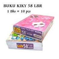 

(1 Bungkus) Buku Tulis Kiky 58 Lembar / Buku Tulis Murid Anak Sekolah Kiky 58 Lembar