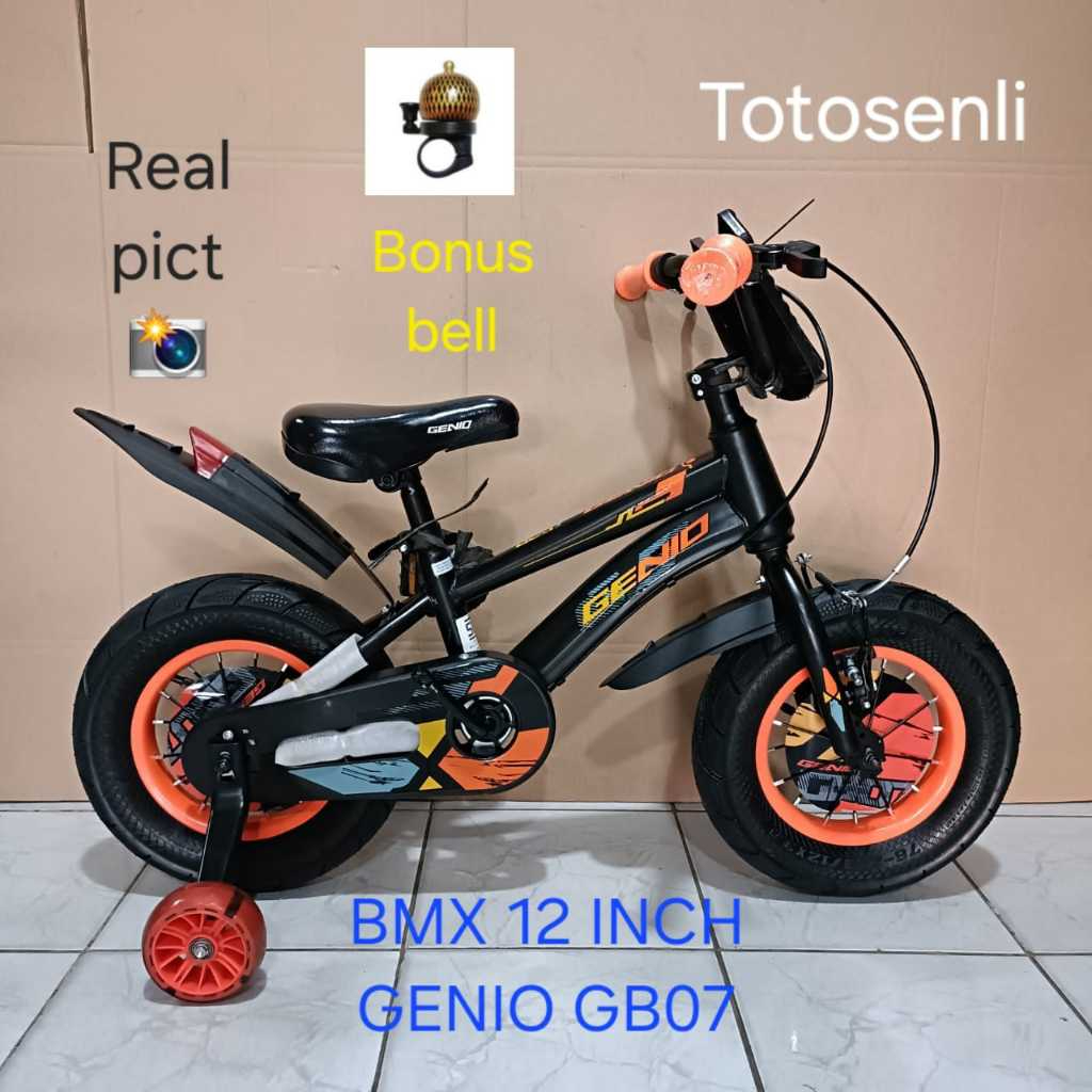 SEPEDA ANAK BMX 12 INCH GENIO GB07 BY UNITED SEPEDA ANAK LAKI LAKI