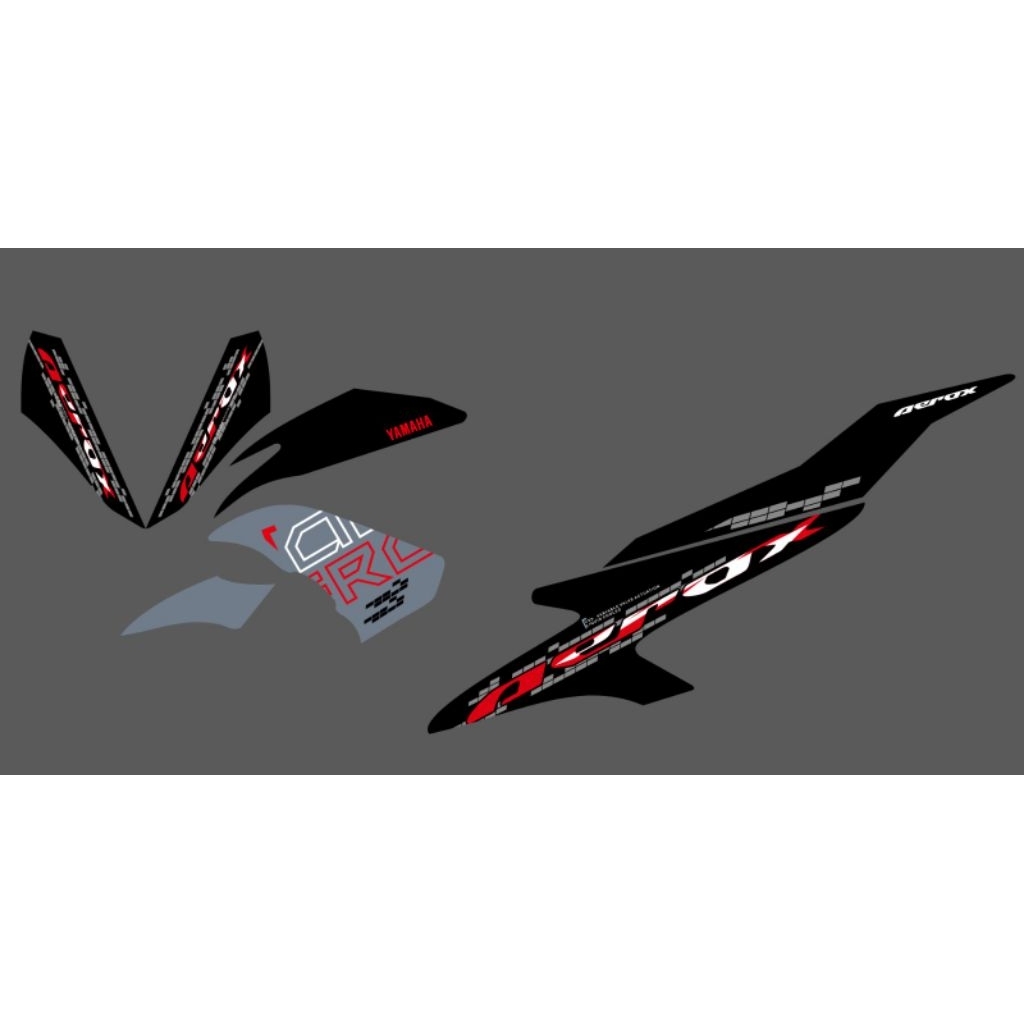 STRIPING STICKER AEROX OLD NVX TRANSPARAN STYLE VIETNAM ELEGANT MOTIF ORI NVX ORIGINAL