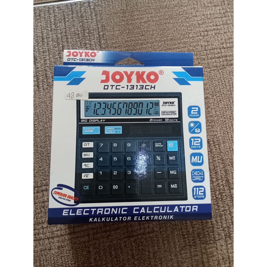 

(cuci gudang) Calculator Joyko DTC-1313CH 12 Digits Check Corret