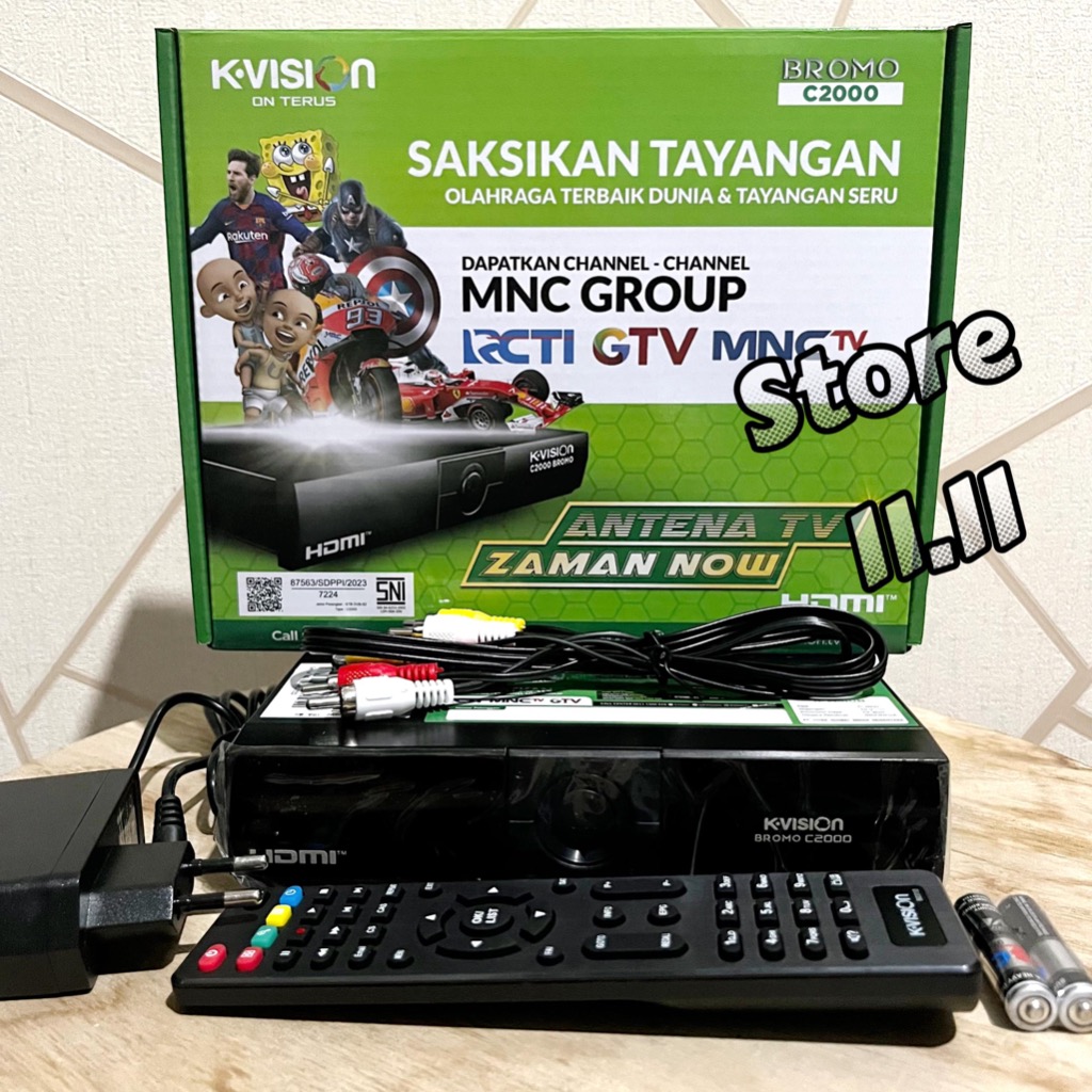 RECEIVER PARABOLA KVISION BROMO C2000 HYBRID C BAND KU BAND