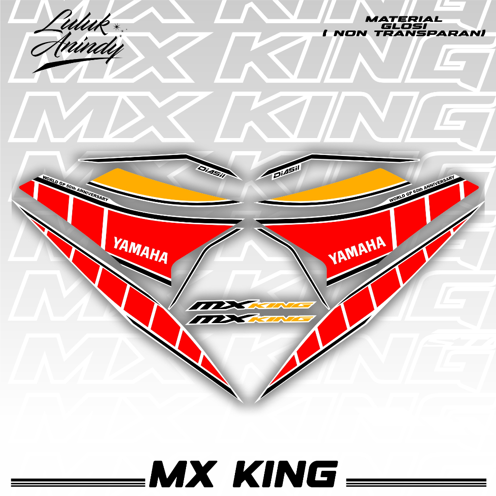 STRIPING MX KING custom model 60th yamaha