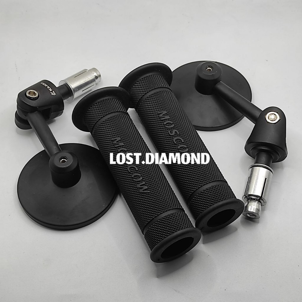 Spion Jalu Bulat Flexibel End Bar + Handgrip Moscow HG55Universal