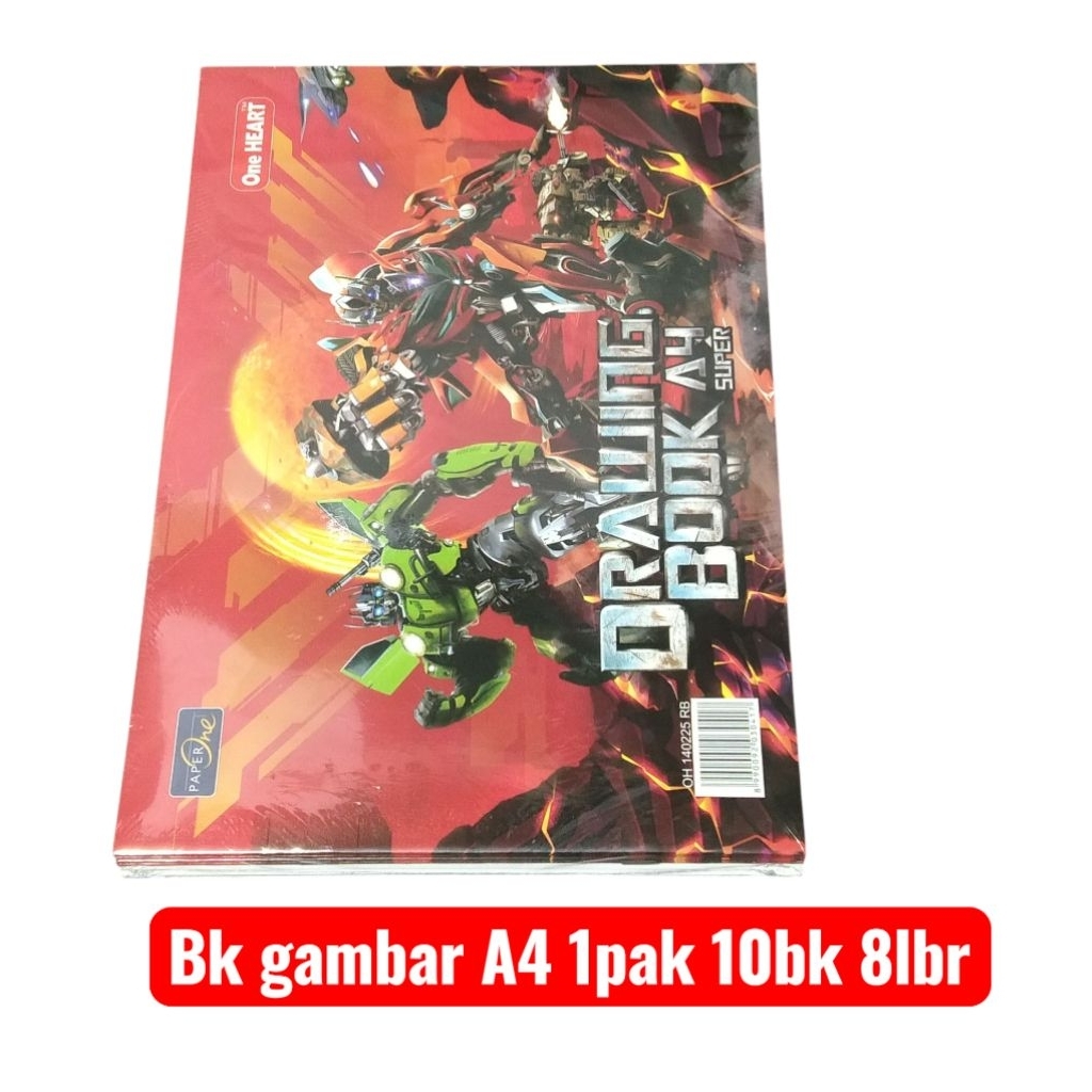 

one heart buku gambar A4 1pak 10 buku 8lembar