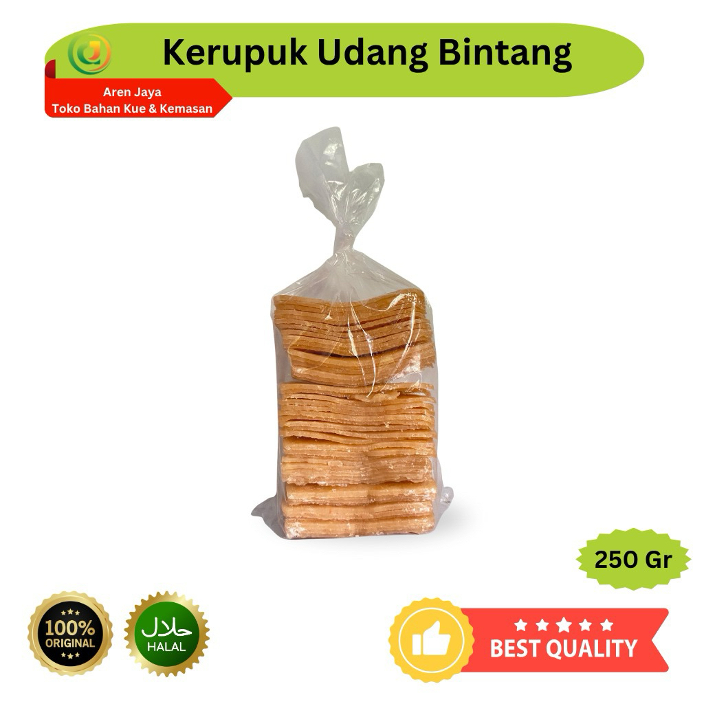 

Kerupuk Udang Bintang Super Premium Kemasan Repack Kiloan 250 Gr 500 Gr 1 Kg Original